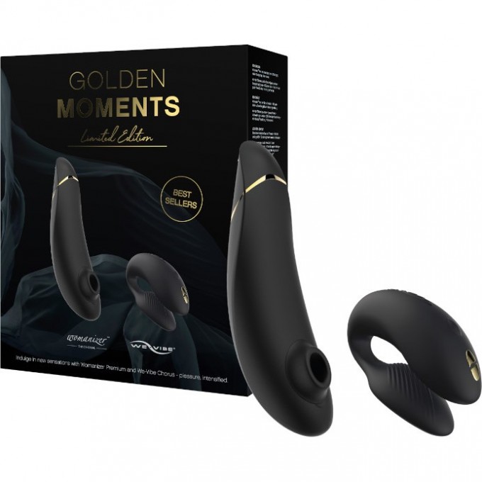 Набор GOLDEN MOMENTS WOMANIZER PREMIUM + WE-VIBE CHORUS золотой SNCK1SG9