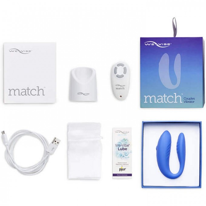 Вибратор для пар WOMANIZER We-Vibe Match голубой SNATSG5